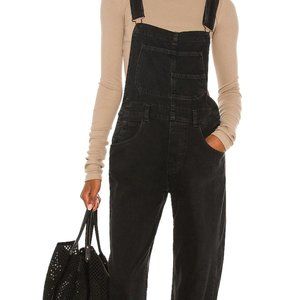 Free People Ziggy Denim Overall Mineral Black